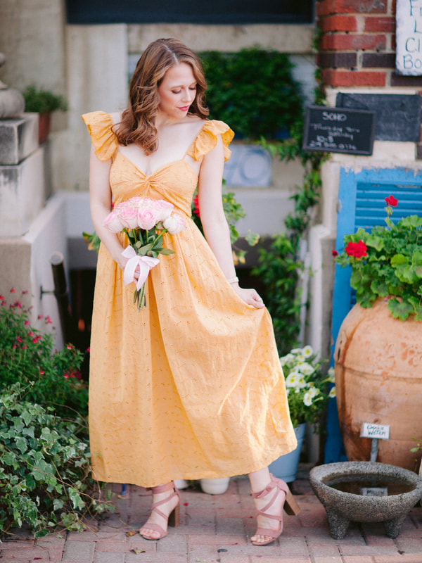 Yellow Lace Maxi from ChicWish - Emily Blue B